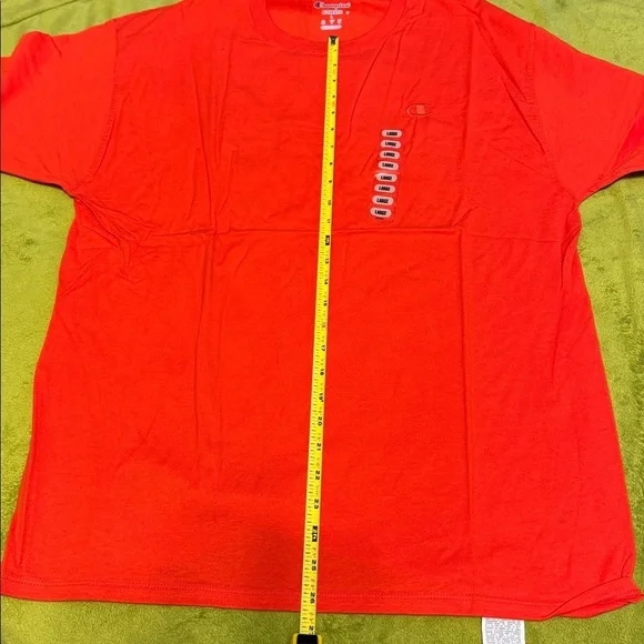 Champion Men's Bright Orange Short Sleeve Tee Sz Large NWT - Picture 5 of 7
